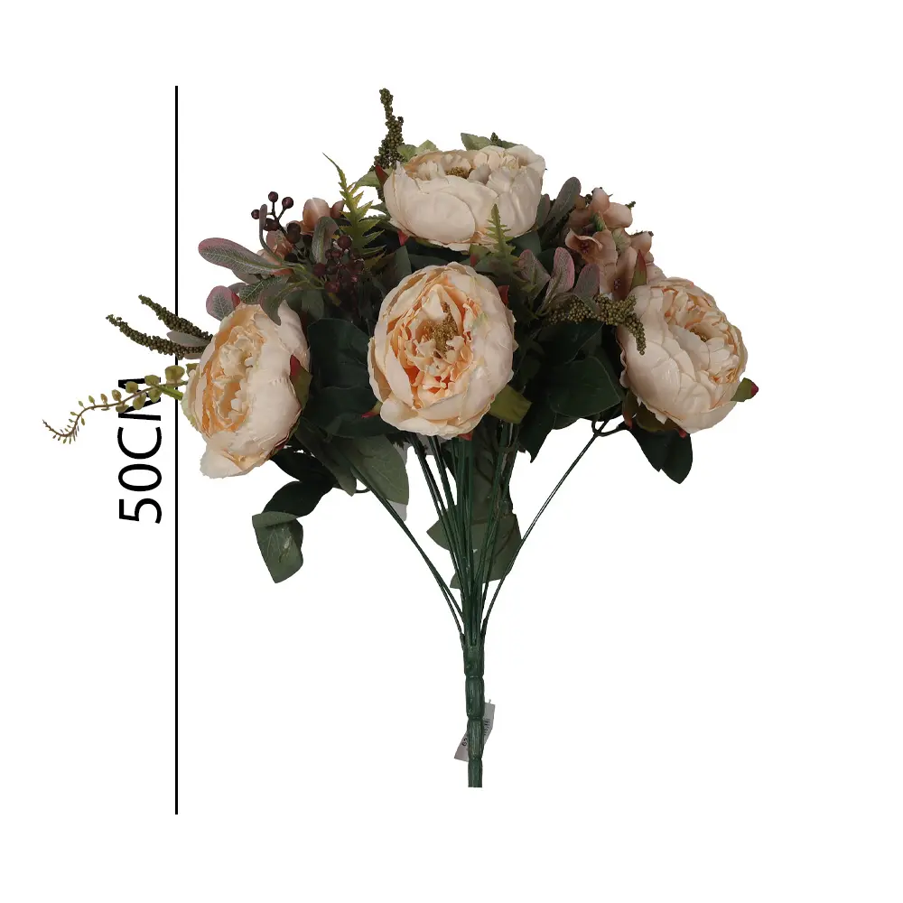 Ramo flor peonia artificial 45cm