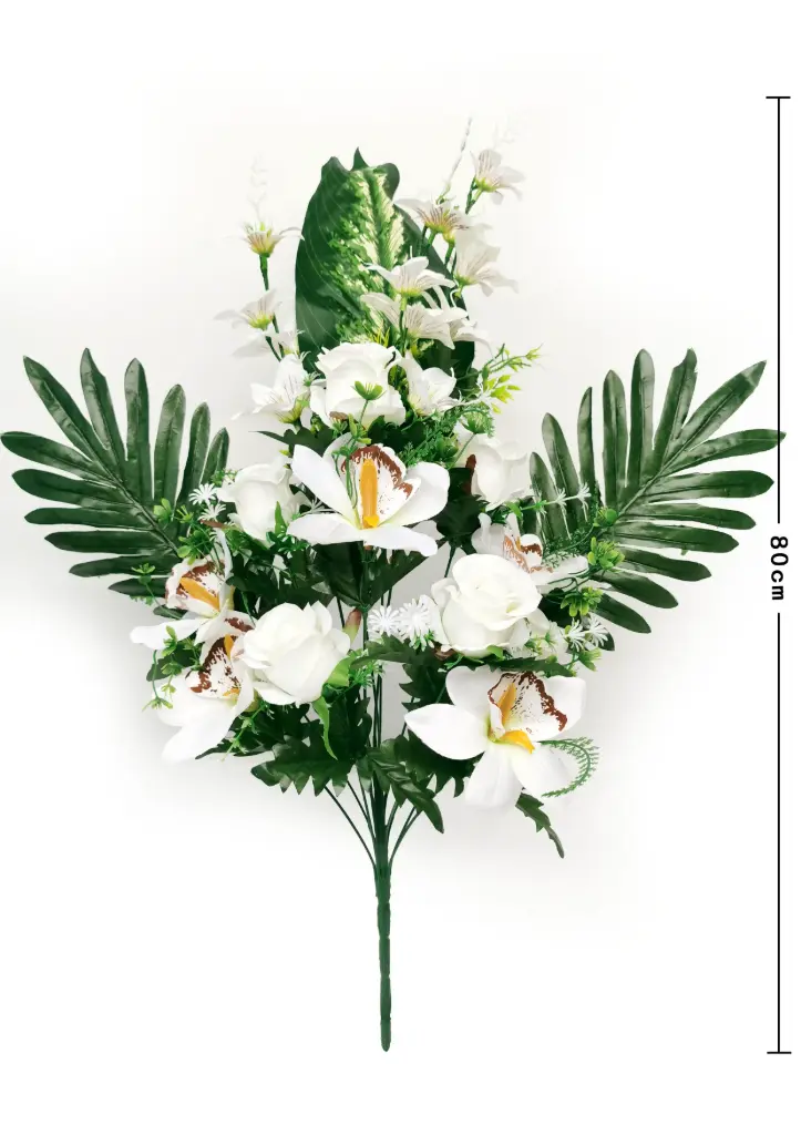 Ramo flor artificial 14头惠兰酒杯玫