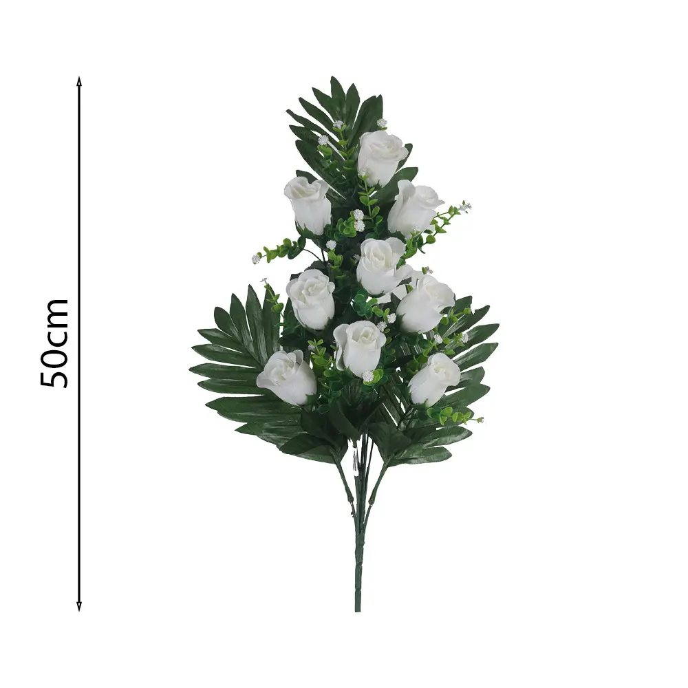 Ramo Flor Rosa Artificial 50cm