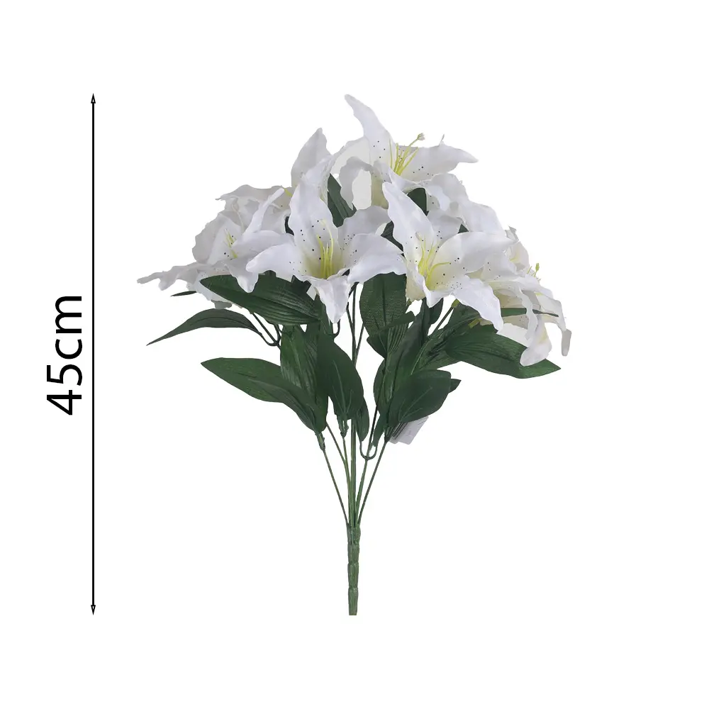 Ramo Lirio x9 Artificial 45cm