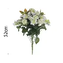 Ramo de Crisantemo Pompón y Hortensia Artificial 52cm