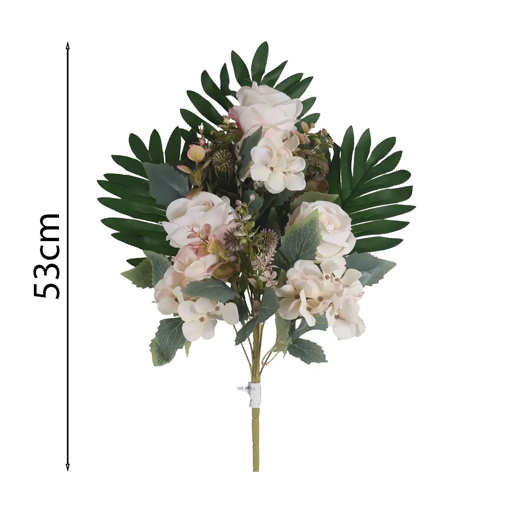 Ramo de Rosa y Hortensia Combinadas 53cm