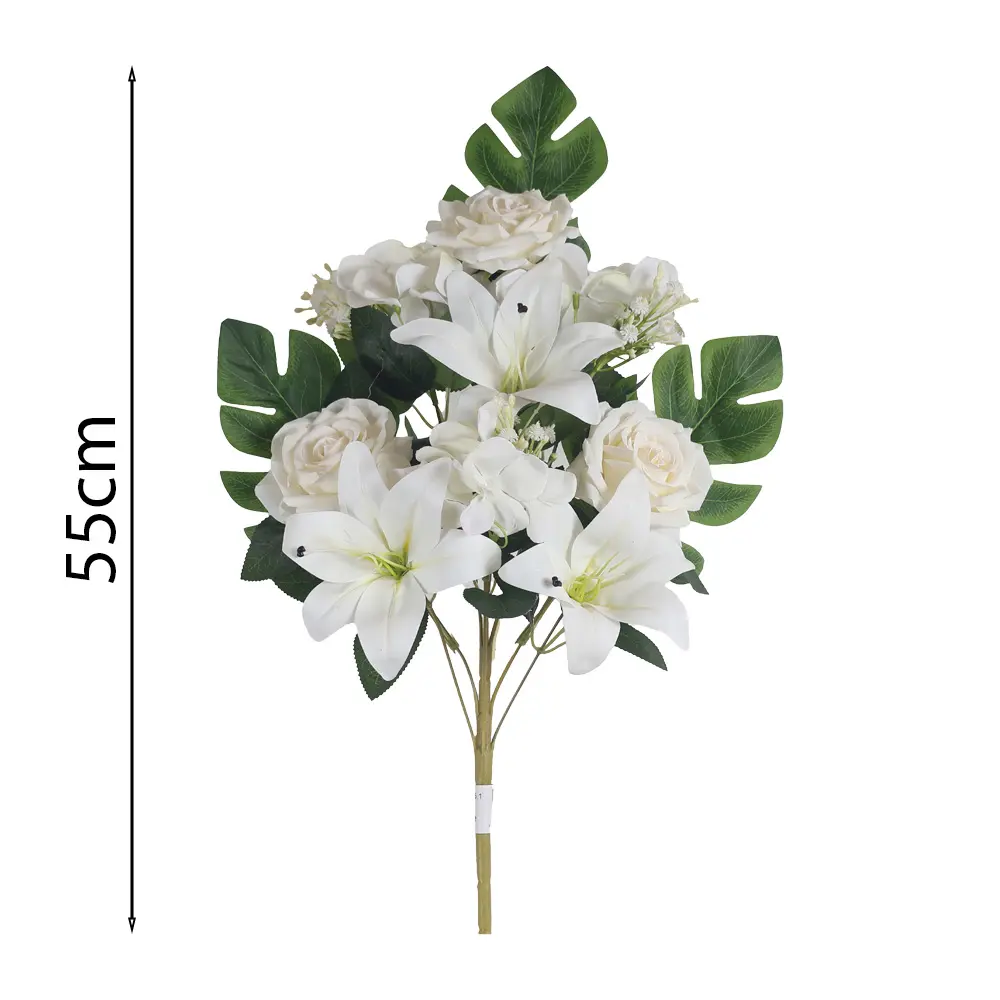 Ramo Rosa y Lirio Artificial 55cm