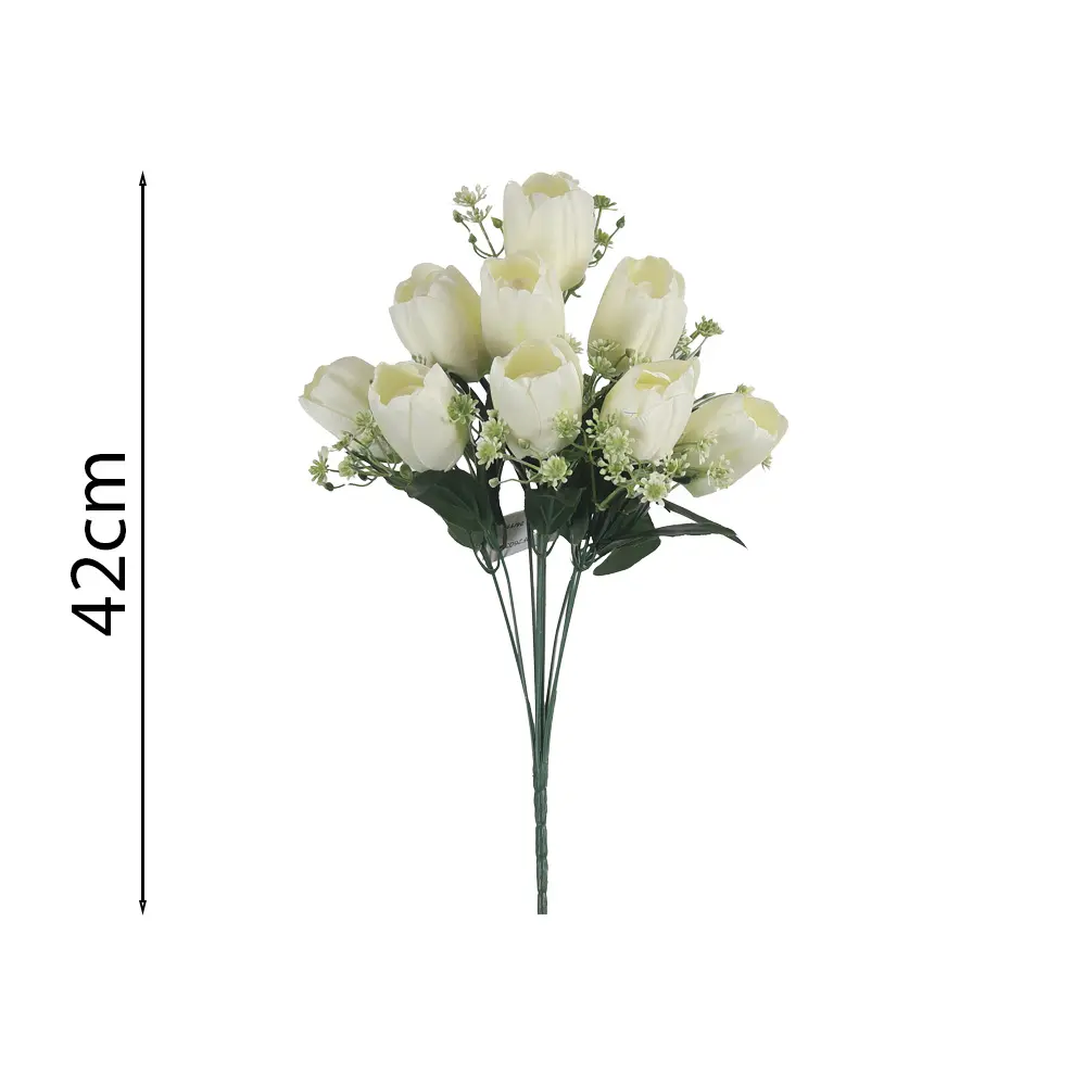 Ramo 9x Tulipan Artificial 42cm