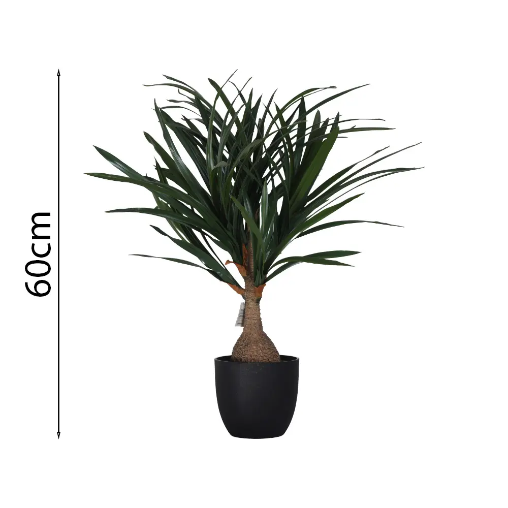 Beaucarnea artificial en maceta de 60cm con 79 hojas