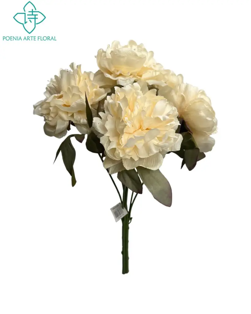 BOUQUET DE 6PEONIAS ARTIFICIALES