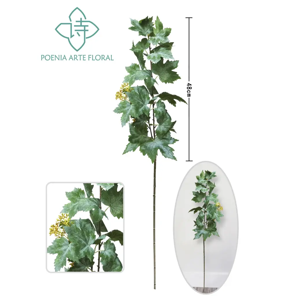 Vara Hojas Parras Artificial 92cm