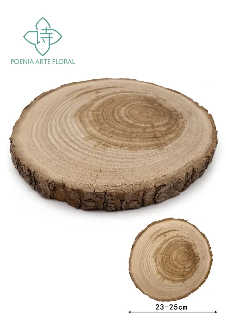 DISCO MADERA CASTANO 23-25CM REF005