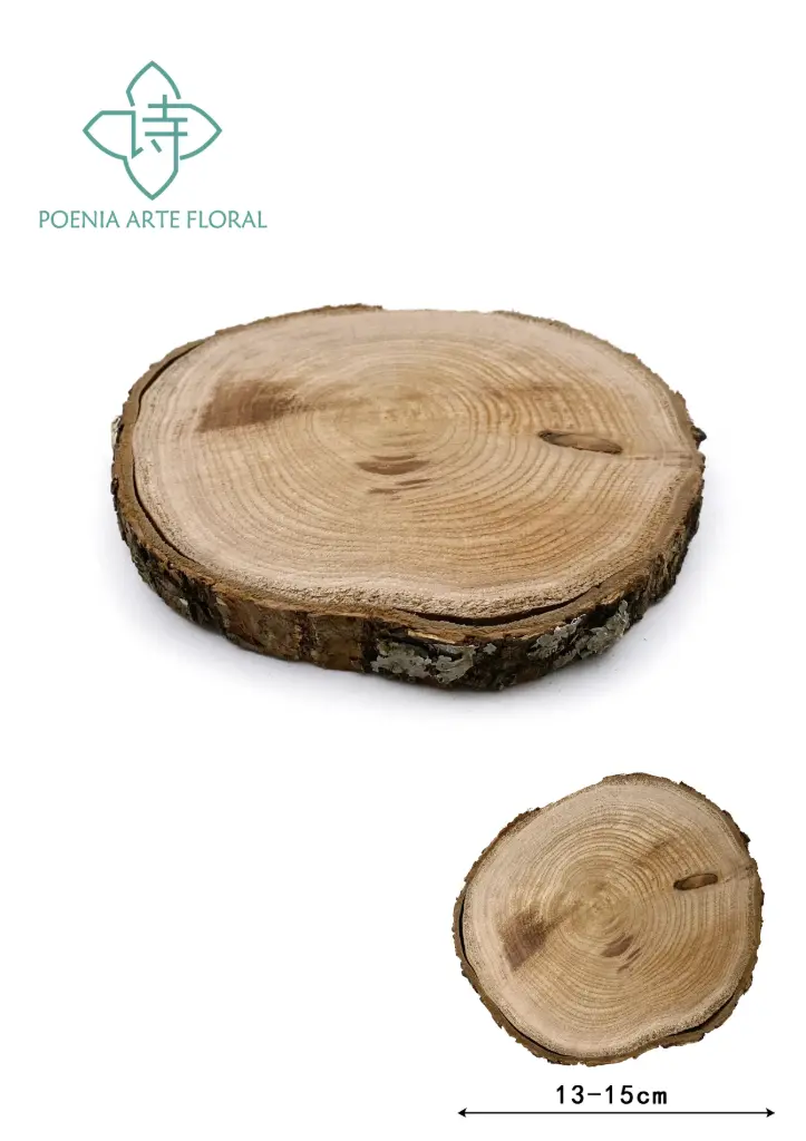 DISCO MADERA CASTANO 16-18CM REF003