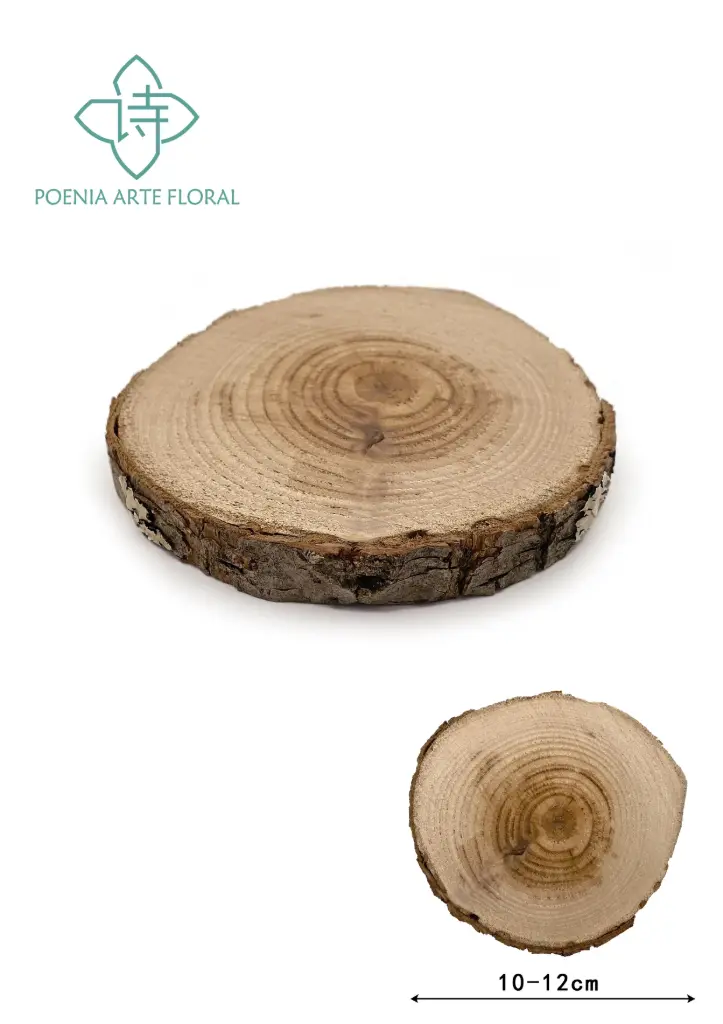 DISCO MADERA CASTANO 10-12CM REF001