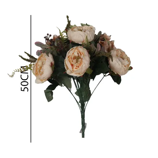 [631166] Ramo flor peonia artificial 45cm