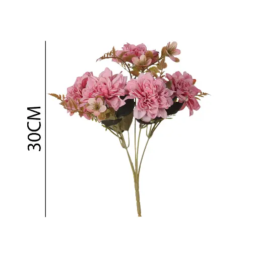 [631249] ramo flor artificial 焦边小丽菊30CM