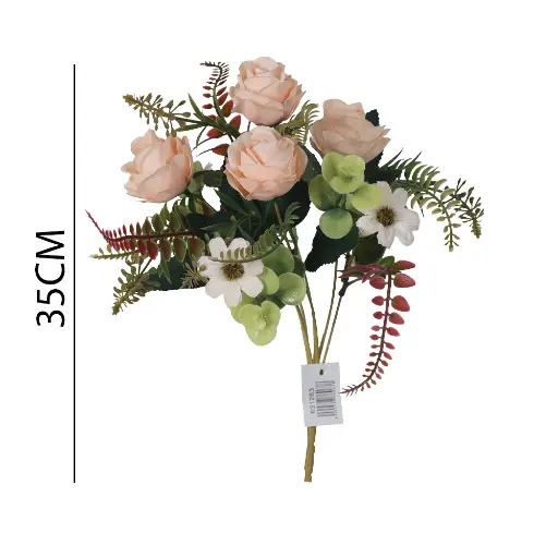 [631263*] ramo flor artificial 珊瑚法兰西35CM