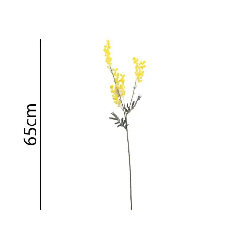 [631439] Vara mimosa artificial 7叉合欢花65CM