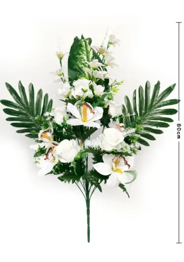 Ramo flor artificial 14头惠兰酒杯玫