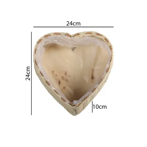 [HC08-G] Cesta Borde forma corazon G