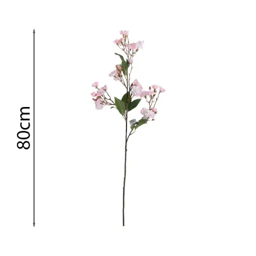 Vara flor cerezo artificial rosa 80cm .2