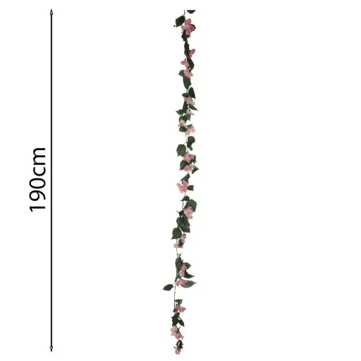 Guirnalda burganvia 180cm rosa claro 