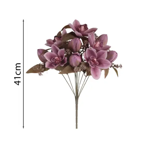Ramo Otoñal10xOrquídeas Cymbidium Tulipanes 41cm