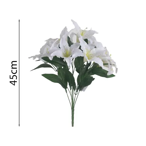 Ramo Lirio x9 Artificial 45cm