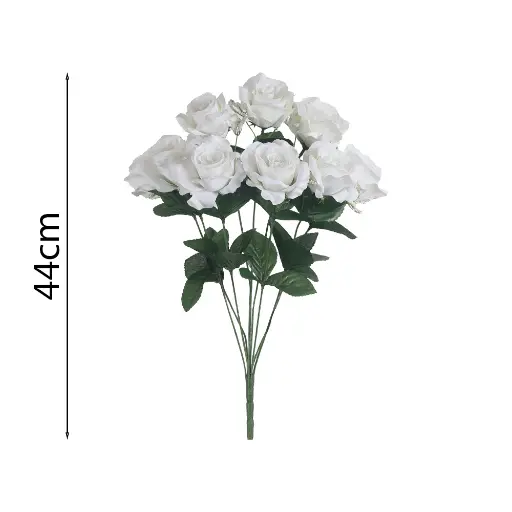 Ramo Rosa x9 Artificial 44cm
