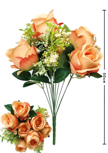 [630206] RAMO FLOR GRANDE ROSA