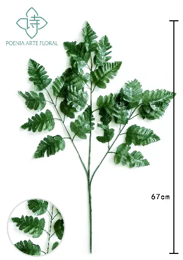[630516] 25" HOJA HELECHO X 3W/21Lvs 67CM