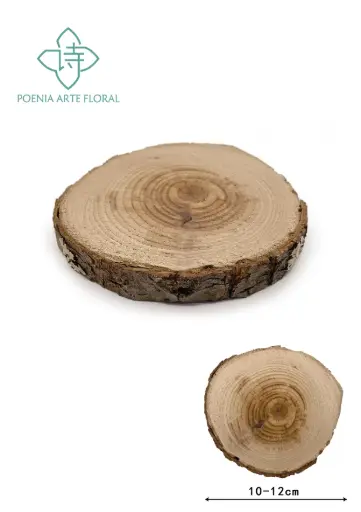 [731788447243] DISCO MADERA CASTANO 10-12CM REF001