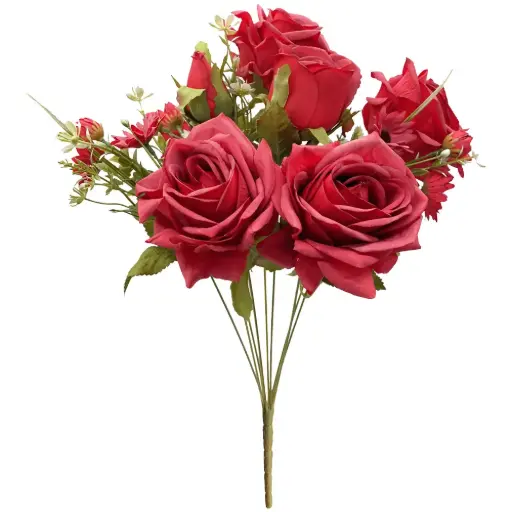 [630757] RAMO FLOR*9 ROSA