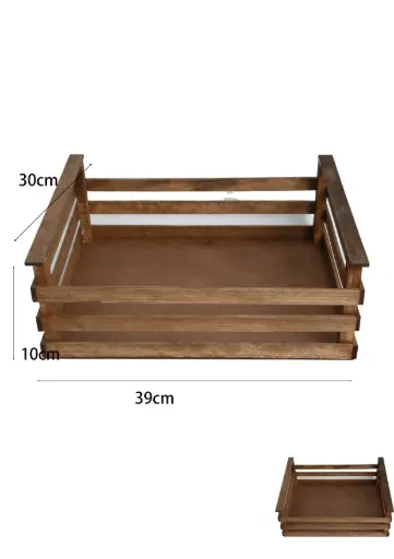 [8435525717812] CAJON DE MADERA 39*30*10/4 ENVEJECIDO