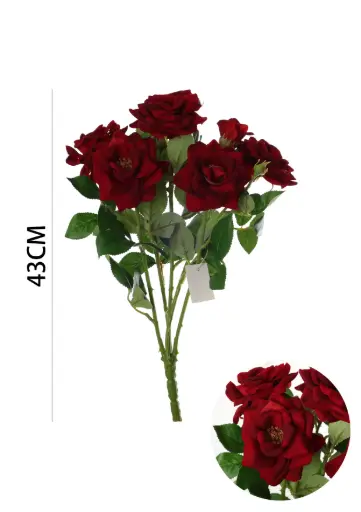 [630885] RAMO FLOR ROSA ARTIFICIAL