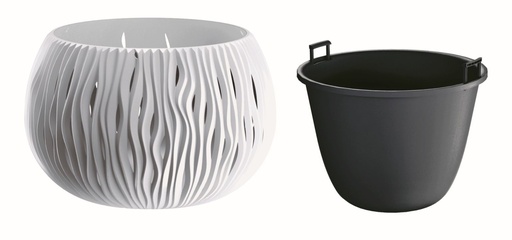 [DSK290-S449] macetero bowl sandy-white