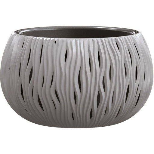 [DSK370-405U] macetero bowl sandy-stone gray